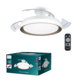 Plafonnier + ventilateur Philips Bliss LED doré