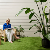 Dumaclin PVC gevelbekleding 18,5x240 cm klei 2.66m²