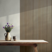 Lattenwand Melbourne 260x52cm licht eiken, dikte 9,7 mm