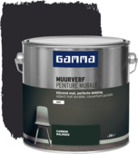 GAMMA muurverf carbon mat 2,5 liter