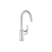 Mitigeur de lavabo rehaussé Grohe Start Flow taille L avec bonde chromé