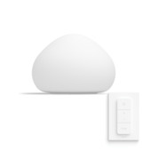Philips Hue tafellamp Wellner wit - warm tot koelwit licht 8W - met 1 dimmer switch