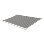 Knikarmscherm Calando streep grijs (kleurnr. T384) op maat