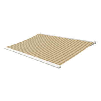 Store banne Calando rayé jaune (couleur 320978) sur mesure