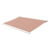 Knikarmscherm Calando streep rood/crème (kleurnr. 315550) op maat