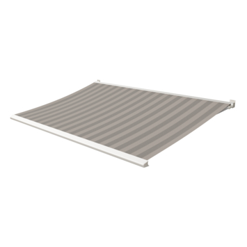 Knikarmscherm Calando streep zwart/bruin (kleurnr. 338640) op maat