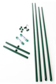 Kit étendoir à linge Giardino Ø 48 mm 240 cm vert 2 pièces