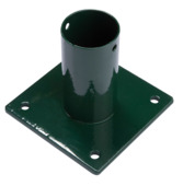 Giardino paalhouder voet voor ronde paal groen 34 x 105 mm