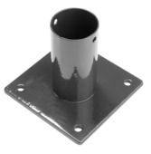 Pied poteau rond Giardino 48 mm anthracite