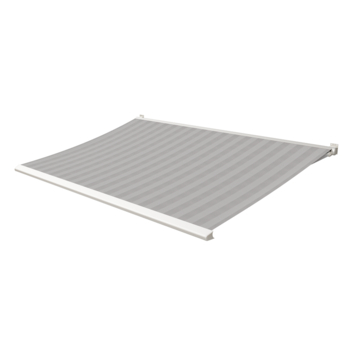 Knikarmscherm Calando streep grijs (kleurnr. T386) op maat