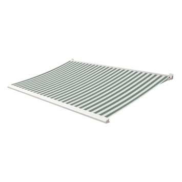 Knikarmscherm Calando streep groen/crème (kleurnr. 8555) op maat