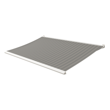 Knikarmscherm Calando streep grijs/bruin (kleurnr. 338671) op maat