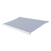 Knikarmscherm Calando streep blauw/wit (kleurnr. 8556) op maat
