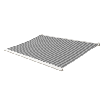 Knikarmscherm Calando streep grijs (kleurnr. 315404) op maat