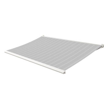 Knikarmscherm Calando streep grijs (kleurnr. T284) op maat