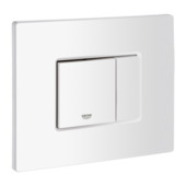 Plaque de commande Grohe Solido Even 3/5 litres blanc