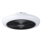 Ventilateur de plafond + éclairage Eglo Sayulita 21 W 820 lm blanc/noir