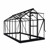 Royal Well Mary IV serre aluminium zwart 9,12 m²
