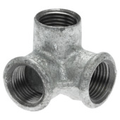 Sanivesk T-stuk hoek 90° draad 1/2"F x 1/2"F x 1/2"F galva