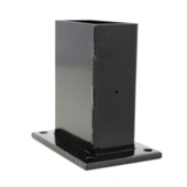 Giardino voet voor rechthoekige paal zwart 60 x 120 mm