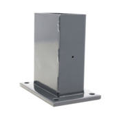 Giardino voet voor rechthoekige paal antraciet 60 x 120 mm