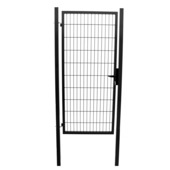 Porte de jardin simple Roma/Milano 100x100 cm noir