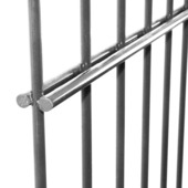 Panneau de grillage rigide double renfort Roma anthracite 163x250 cm