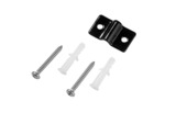Fixation murale pour panneau treillis RAL9005 noir 4 pièces