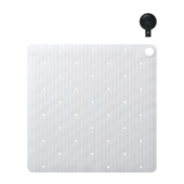 Antidérapant de douche Sealskin Ribb 55x55 cm blanc + crochet noir