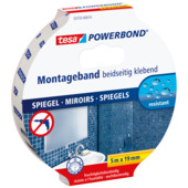 Tesa Powerbond montagetape spiegels wit 19 mm x 5 m