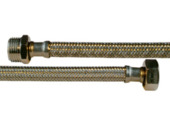 Van Marcke toevoerslang flexibel - buitendraad x moer 3/8"M x 1/2"F - 50 cm - D8 inox
