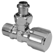 Robinet de chasse équerre Schell chromé 3/8"Mx3/8"F