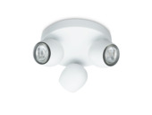 Prolight LED opbouwspot Bola GU10 3x 3 W 250 Lm mat wit
