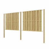 Pack de base écran de jardin Jumbo pin imprégné ± 3,8 m