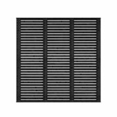 Lattenscherm Andalusie grenen hout enkelzijdig zwart 180 x 180 cm