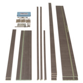 Deurkassement Senza hydrofuge eik antraciet horizontaal 201,5x30x1,8 cm