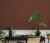 Viltpaneel gebogen lijnen terra 120x60 cm, 2 stuks