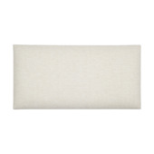 Coussin mural à tissage grossier crème 60x30 cm
