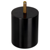 Duraline meubelpoot rond zwart beuken Ø6,4x8 cm