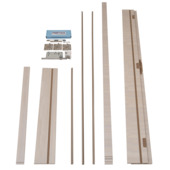 Deurkassement Senza MDF eik wit horizontaal 201,5x16,5x1,8 cm