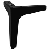 Pied de meuble en angle plié Duraline noir 15 cm