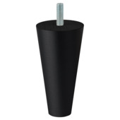 Duraline meubelpoot rond zwart beuken Ø2,5/5x10 cm