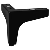 Pied de meuble en angle plié Duraline noir 10 cm