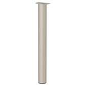 Duraline meubelpoot rond zand / beige staal Ø7,6x72 cm