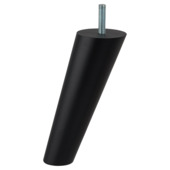 Duraline meubelpoot kegelhoek zwart Ø3x5x13 cm