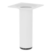 Duraline meubelpoot rond wit staal Ø3x10 cm