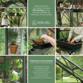 Royal Well Kate II serre full option aluminium groengrijs 4,83 m²