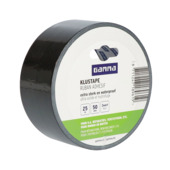 GAMMA klus- en reparatietape zwart 25 m x 50 mm