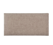 Coussin mural lin brun 60x30 cm