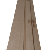 Huisserie en MDF D01 18 mm 201,5x16,5 cm chêne